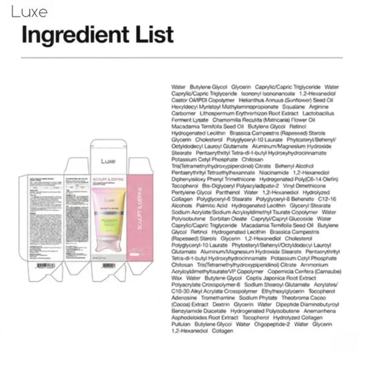 Luxe | Necktar Sculpt Crème Luxe Research